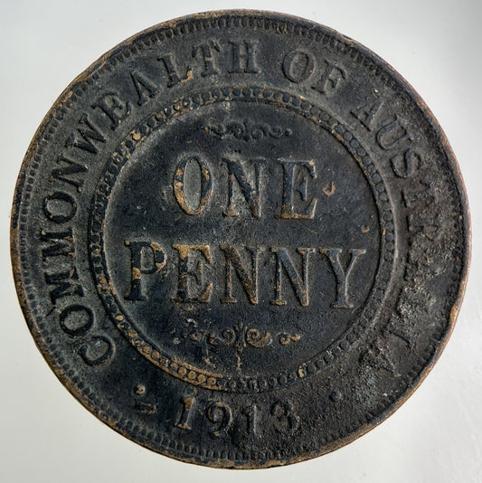 1913 Australia One Penny Coin | Collectable Grade