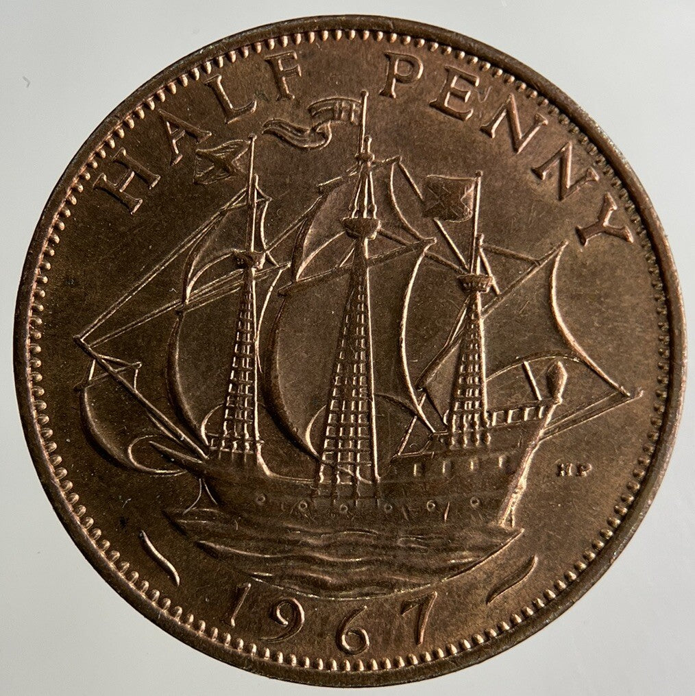 1967 Elizabeth II 2nd Half-Penny Coin | Fine Collectable Grade