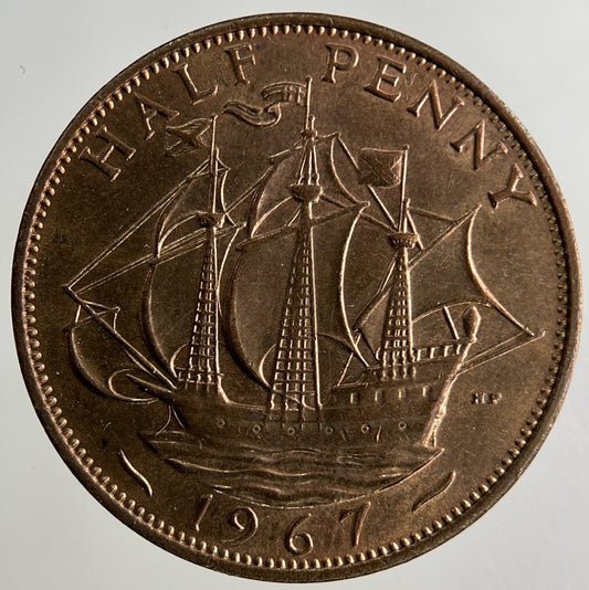 1967 Elizabeth II 2nd Half-Penny Coin | Fine Collectable Grade