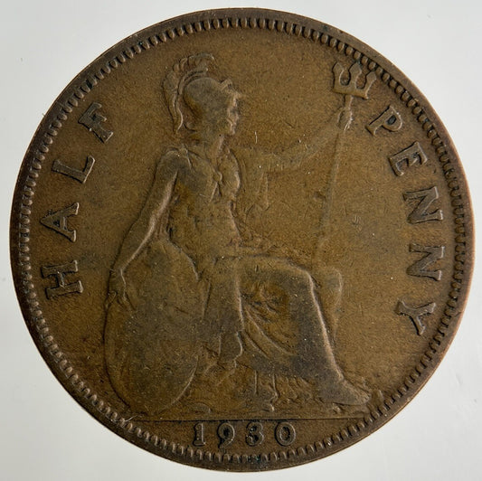 1930 George V Half-Penny Coin | Collectable Grade