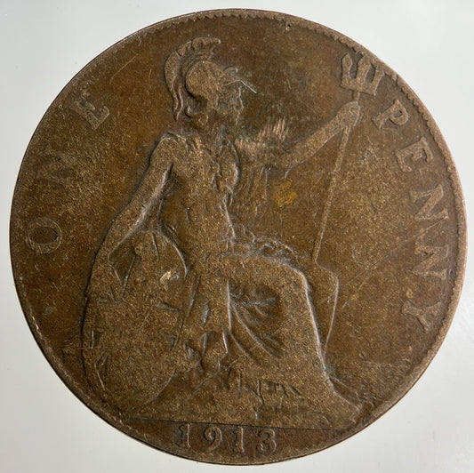 1913 George V One Penny Coin | Collectable Grade