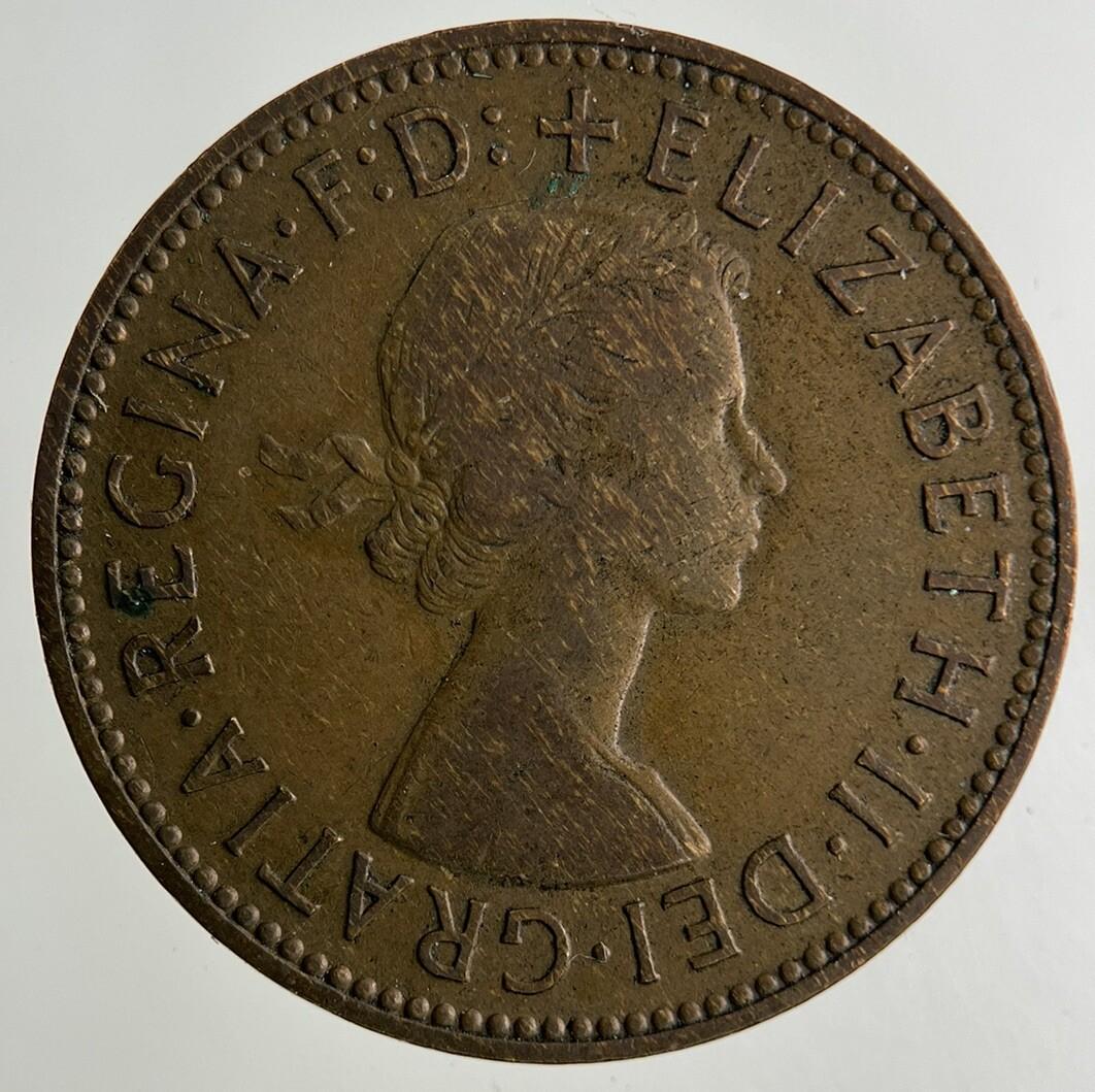1957 Elizabeth II 2nd Half-Penny Coin | Fine Collectable Grade