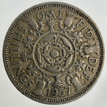 1957 Elizabeth II 2nd Florin Coin | Collectable Grade