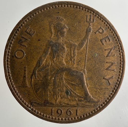 1961 Elizabeth II 2nd One Penny Coin | Fine Collectable Grade