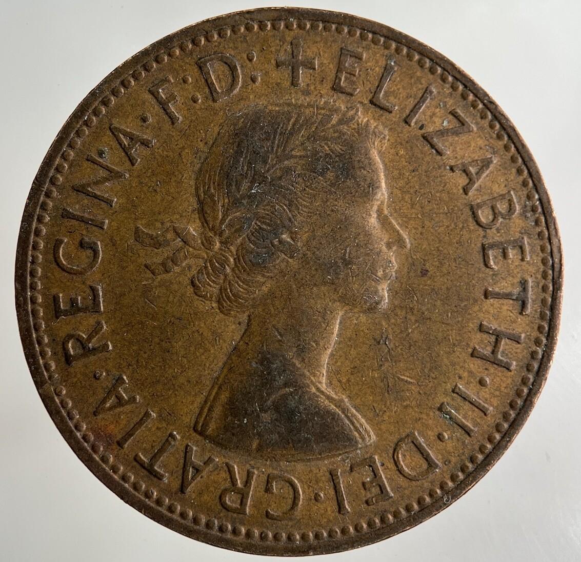 1961 Elizabeth II 2nd One Penny Coin | Fine Collectable Grade