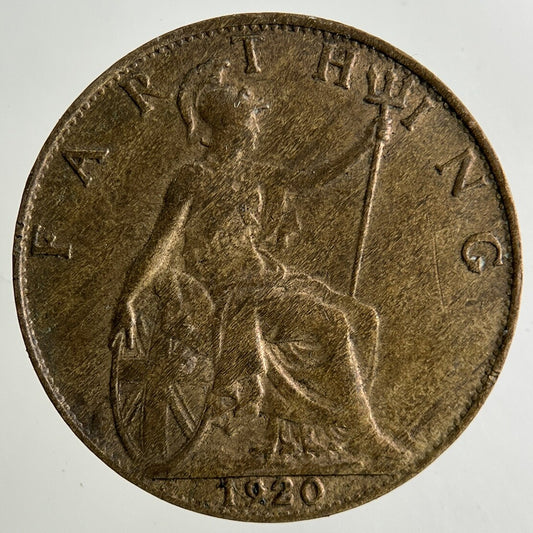 1920 George V Farthing Coin | Fine Collectable Grade