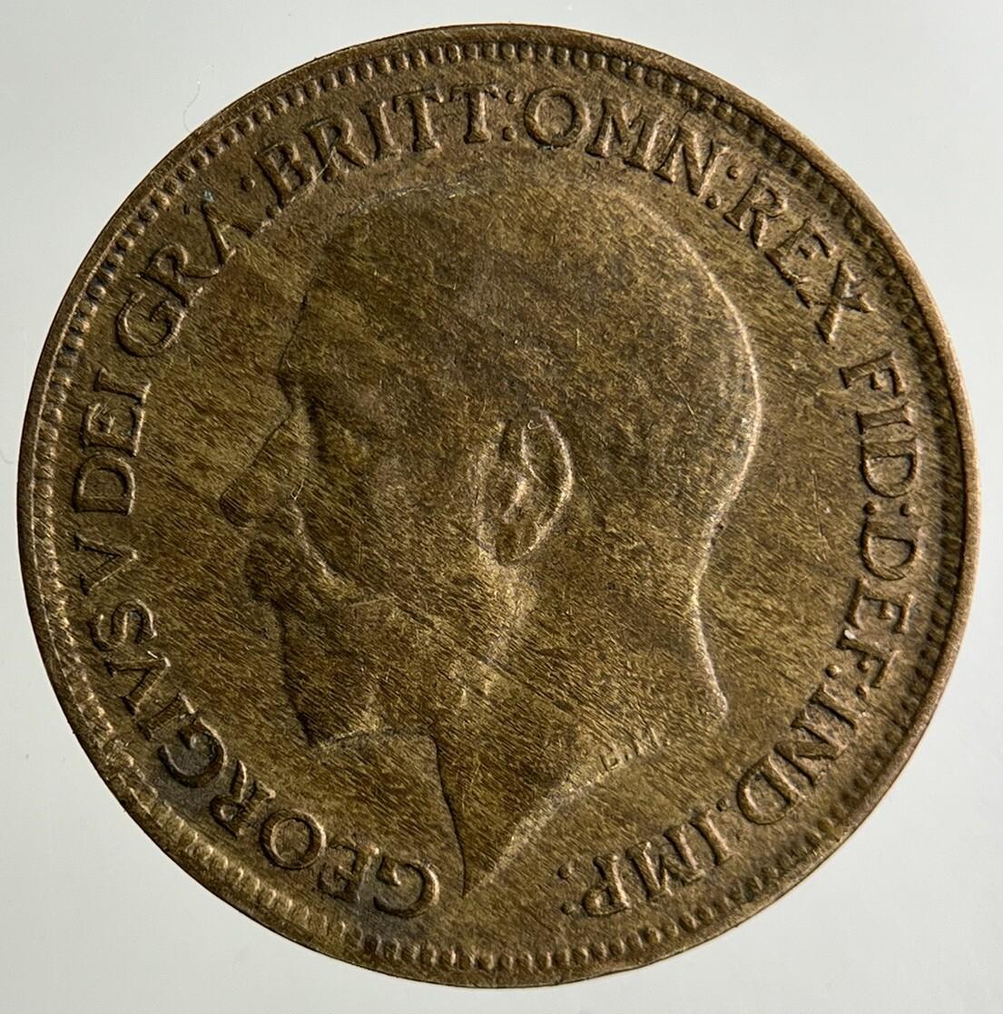 1920 George V Farthing Coin | Fine Collectable Grade