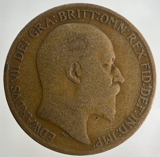 1908 Edward VII One Penny Coin | Collectable Grade