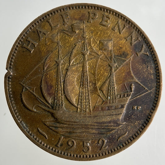 1952 George VI Half-Penny Coin | Collectable Grade