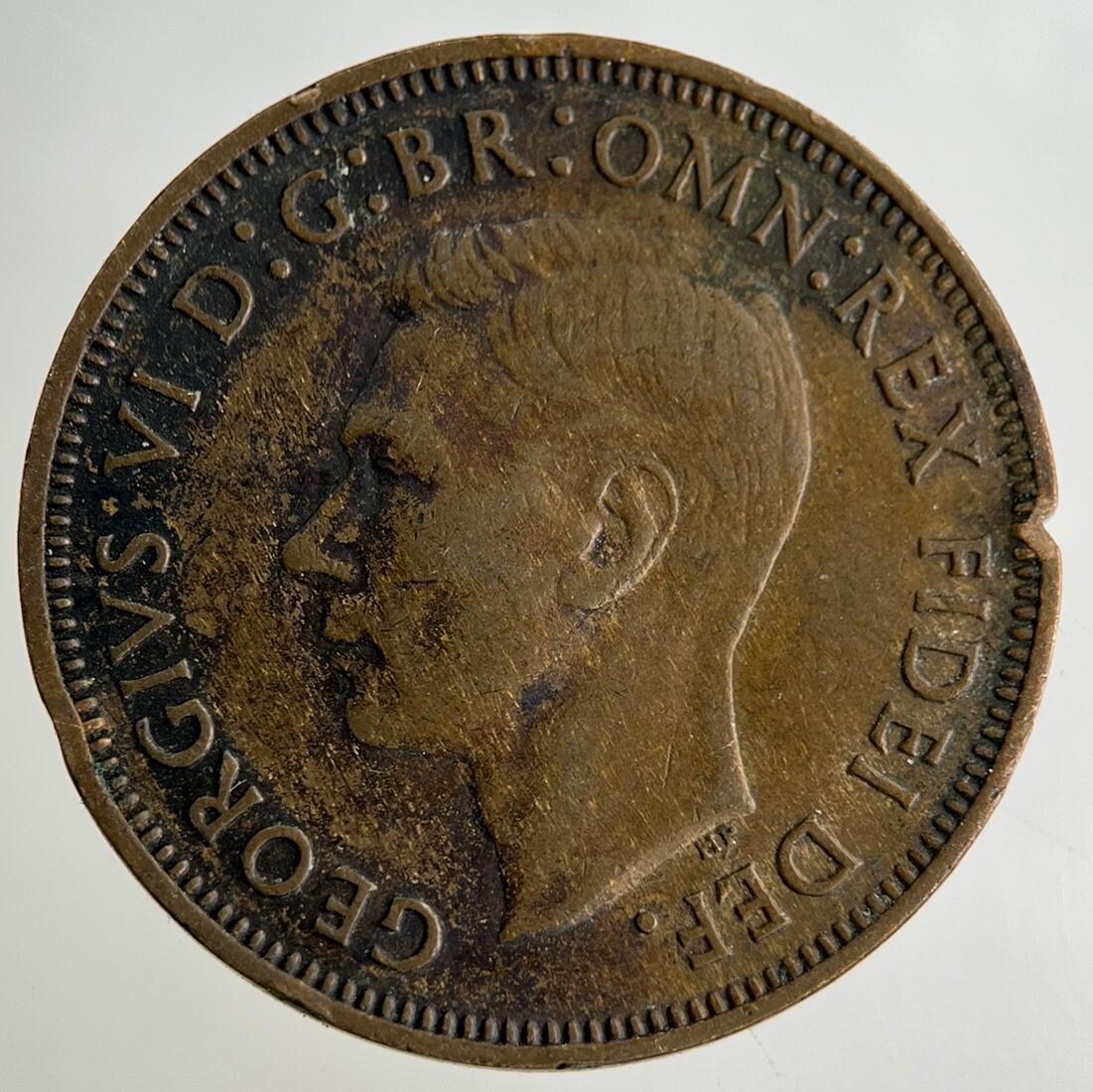 1952 George VI Half-Penny Coin | Collectable Grade