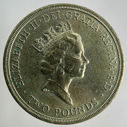 1986 Elizabeth II 2nd £2 Two-Pound Coin | Fine Collectable Grade