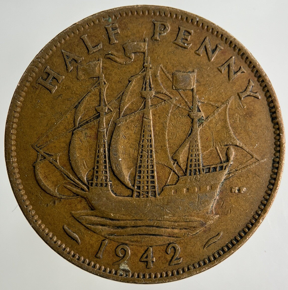 1942 George VI Half-Penny Coin | Collectable Grade