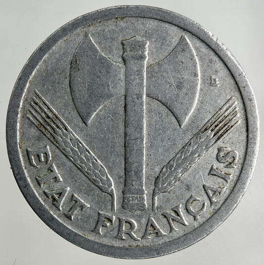 1943 France 2 Francs Coin | Fine Collectable Grade