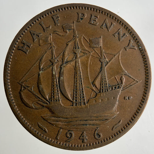 1946 George VI Half-Penny Coin | Collectable Grade