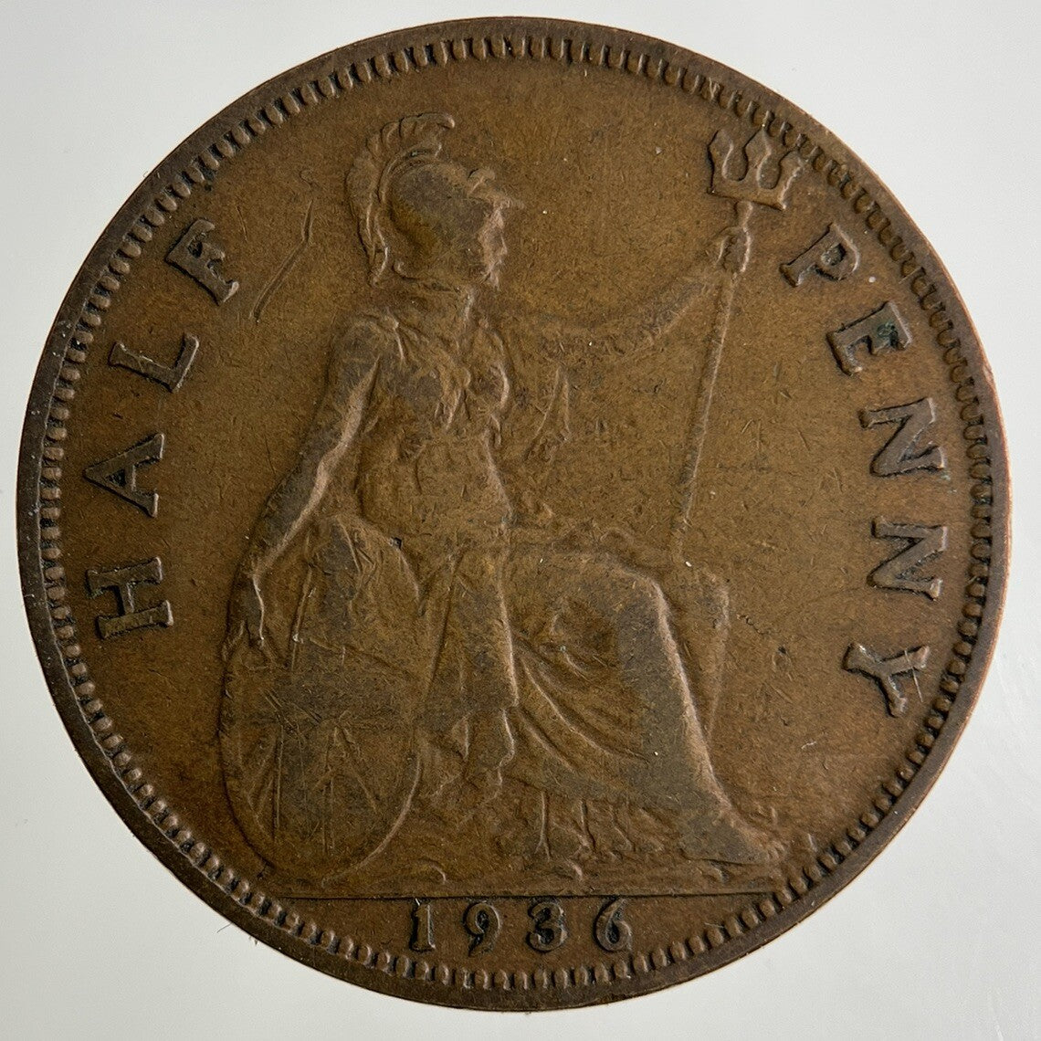 1936 George V Half-Penny Coin | Fine Collectable Grade