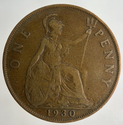 1930 George V One Penny Coin | Collectable Grade