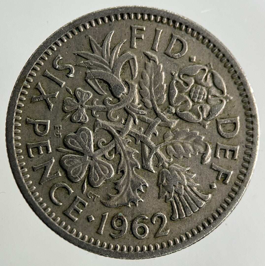 1962 Elizabeth II 2nd Sixpence Coin | Fine Collectable Grade