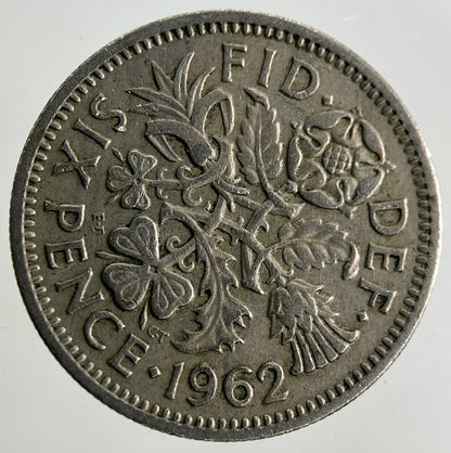 1962 Elizabeth II 2nd Sixpence Coin | Fine Collectable Grade