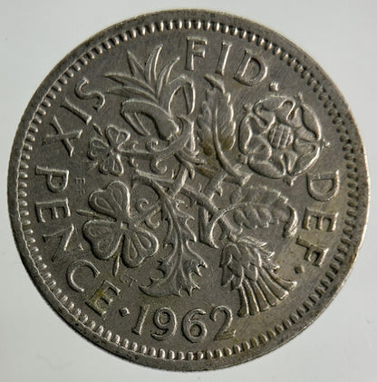 1962 Elizabeth II 2nd Sixpence Coin | Fine Collectable Grade