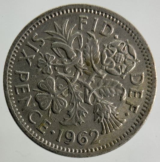 1962 Elizabeth II 2nd Sixpence Coin | Fine Collectable Grade