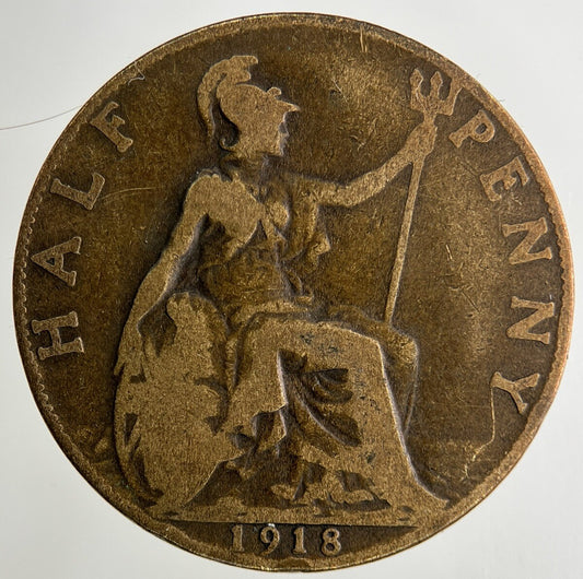 1918 George V Half-Penny Coin | Collectable Grade
