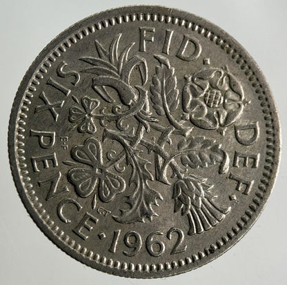 1962 Elizabeth II 2nd Sixpence Coin | Fine Collectable Grade