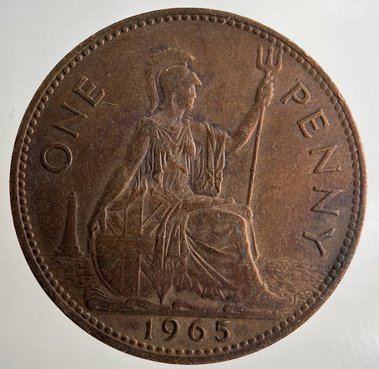 1965 Elizabeth II 2nd One Penny Coin | Fine Collectable Grade