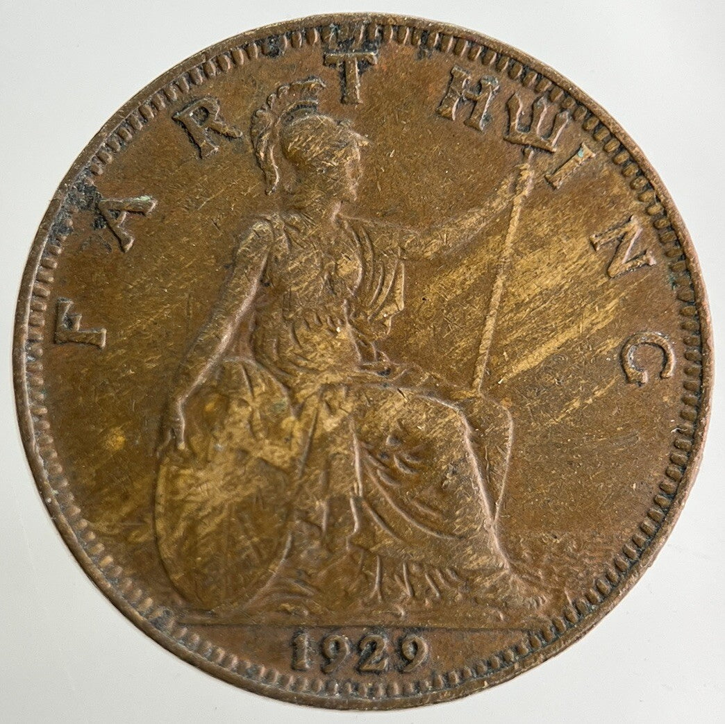 1929 George V Farthing Coin | Collectable Grade