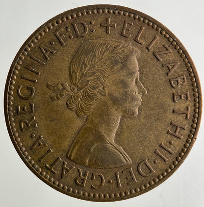 1960 Elizabeth II 2nd Half-Penny Coin | Fine Collectable Grade