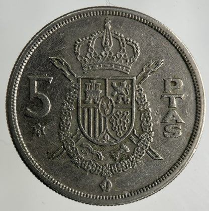 1975 Spain 5 Pesetas Coin | Fine Collectable Grade