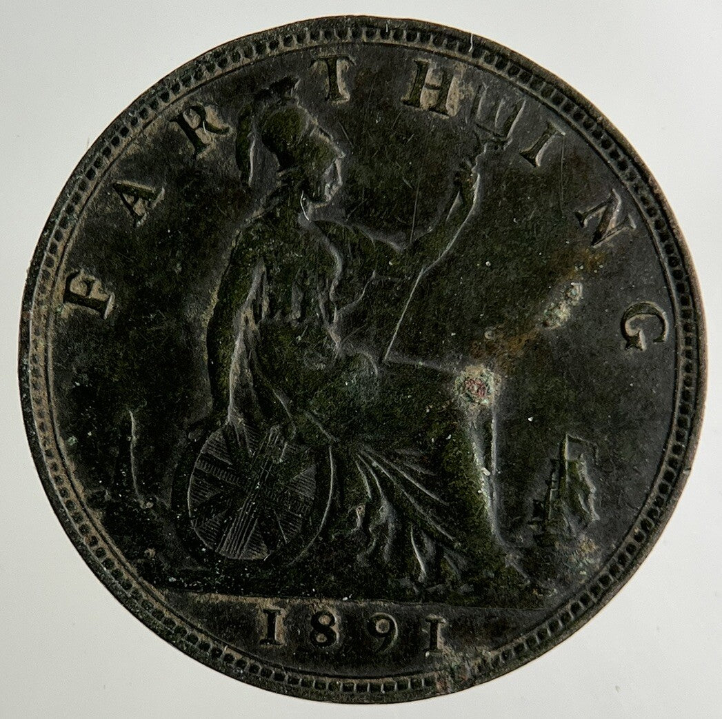 1891 Victoria Farthing Coin | Very High Grade