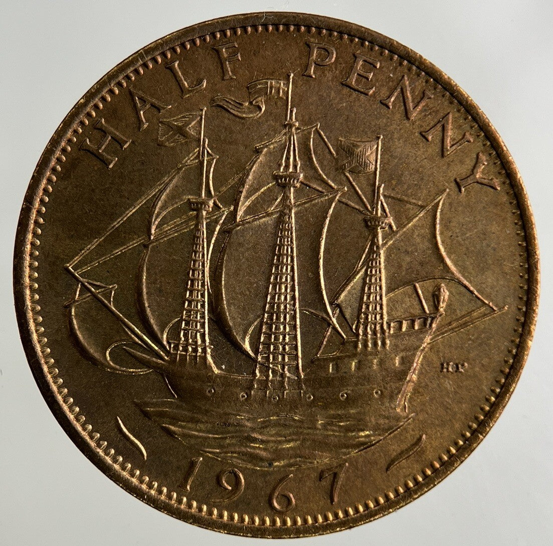 1967 Elizabeth II 2nd Half-Penny Coin | Very High Grade