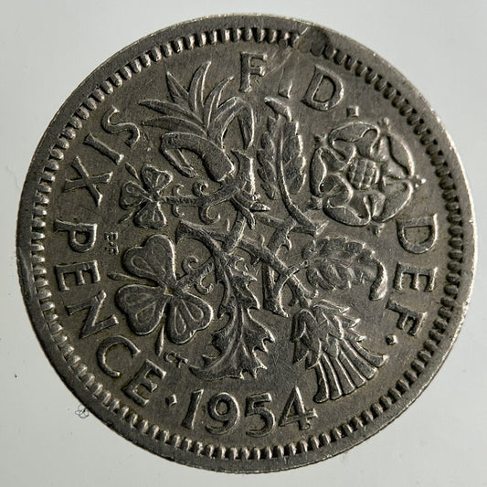 1954 Elizabeth II 2nd Sixpence Coin | Collectable Grade