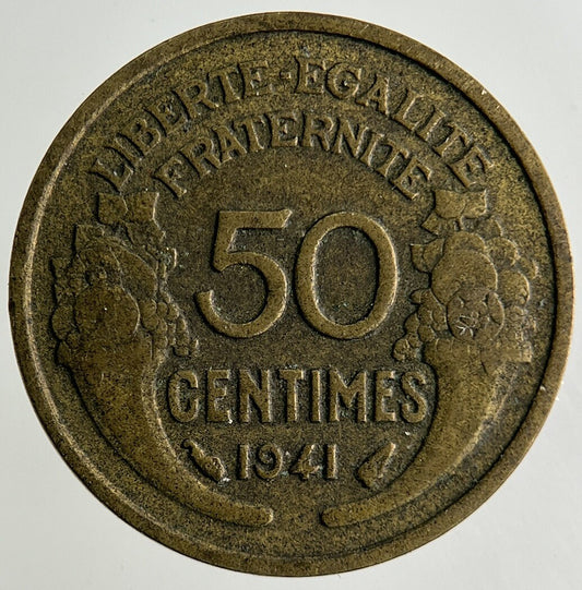 1941 France 50 Centimes Coin | Collectable Grade