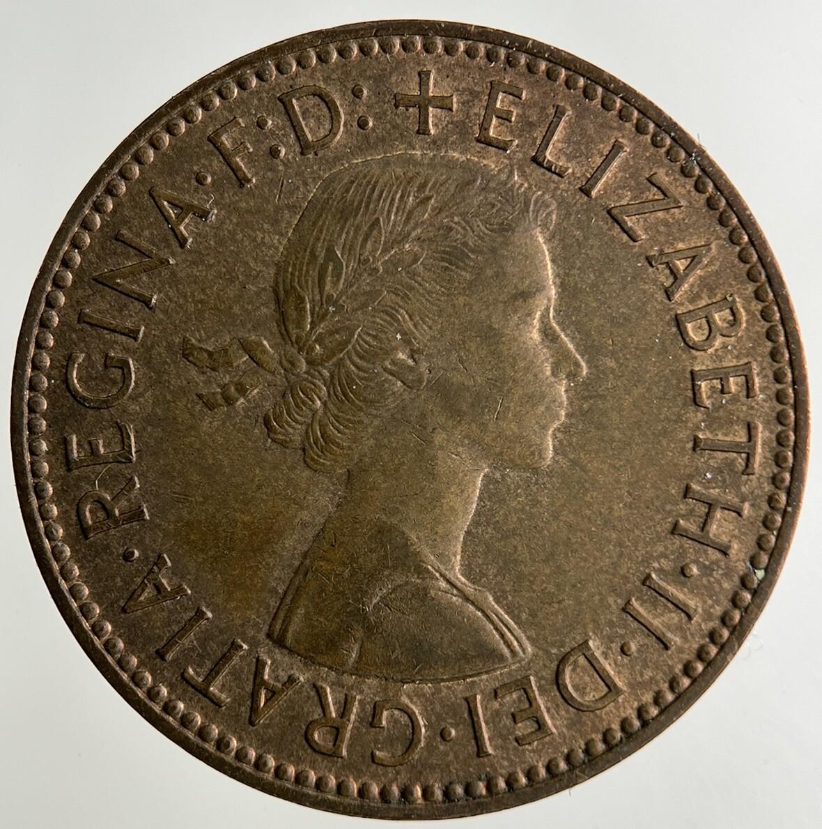 1959 Elizabeth II 2nd Half-Penny Coin | Fine Collectable Grade