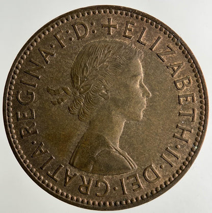 1959 Elizabeth II 2nd Half-Penny Coin | Fine Collectable Grade