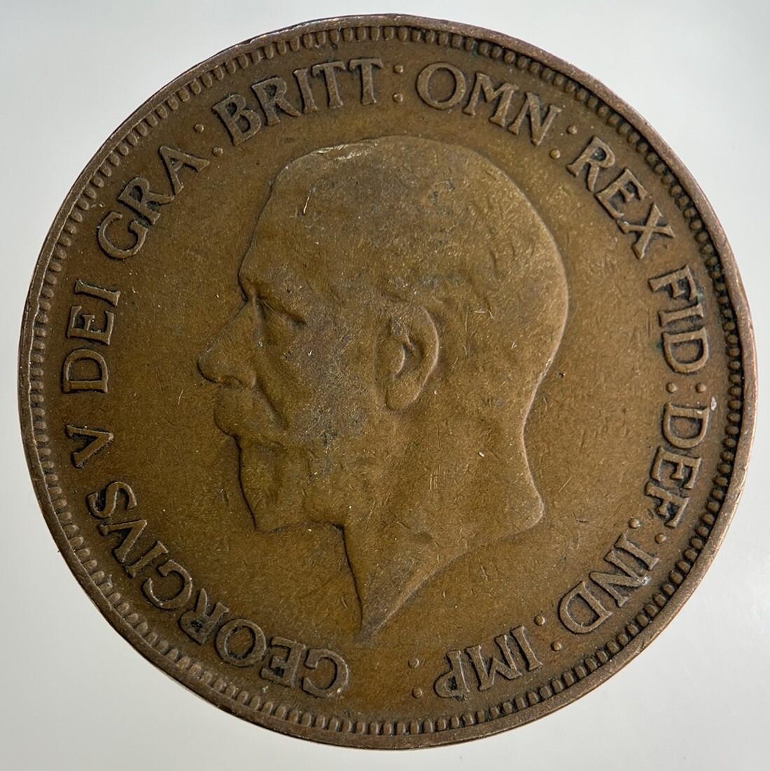 1928 George V One Penny Coin | Collectable Grade