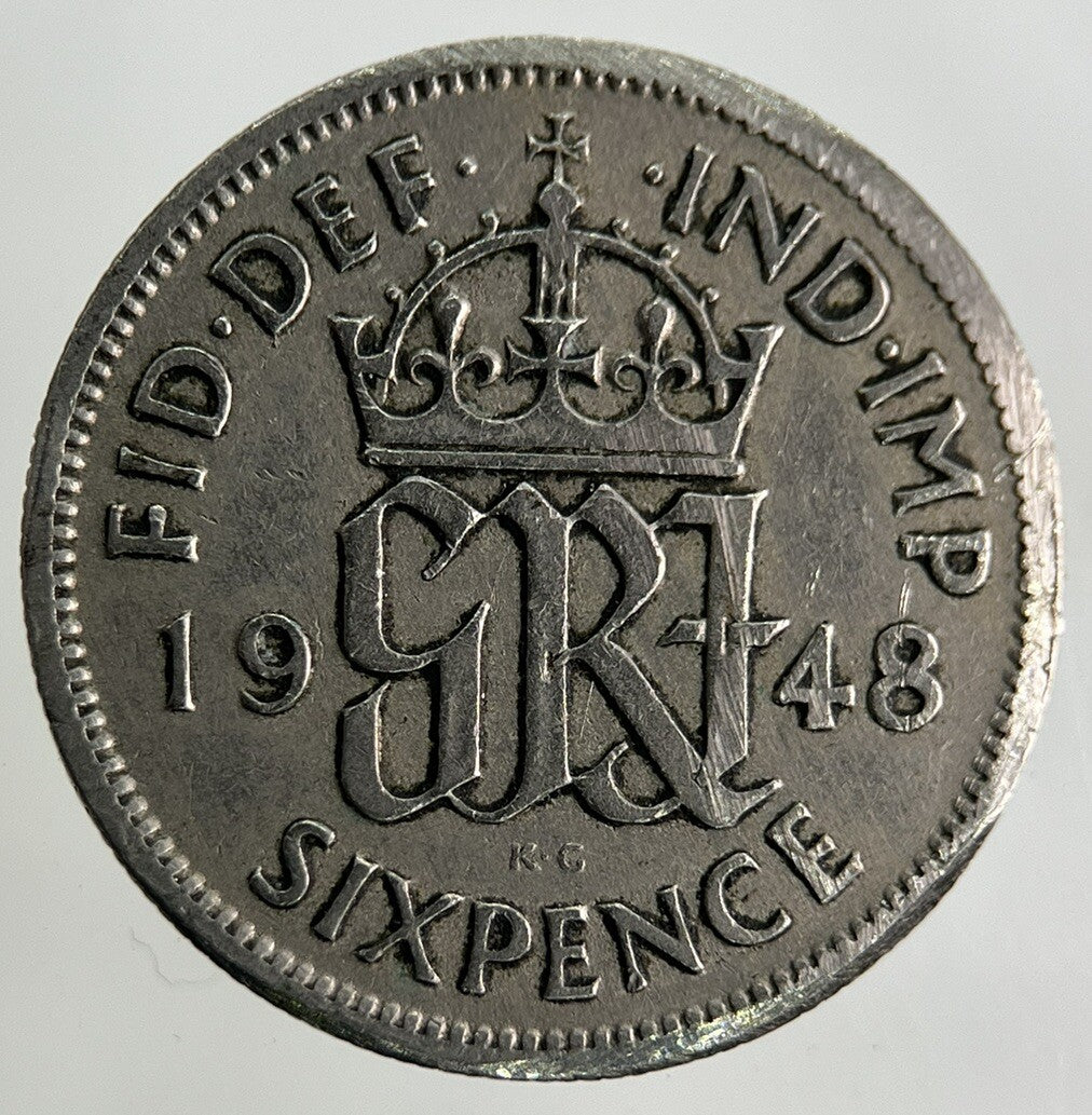 1948 George VI Sixpence Coin | Fine Collectable Grade