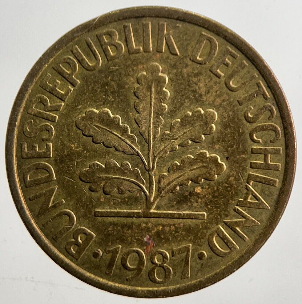 1987 Germany 10 Pfennig Coin | Very High Grade | a4937