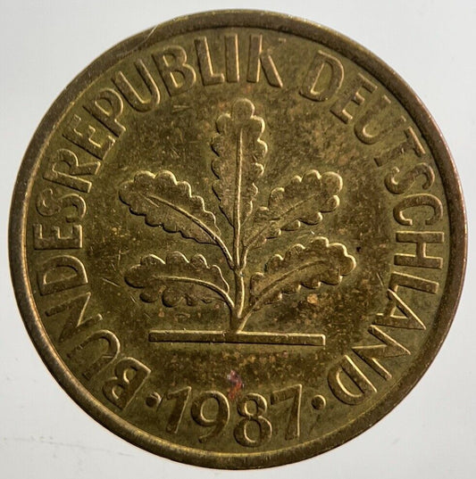 1987 Germany 10 Pfennig Coin | Very High Grade | a4937