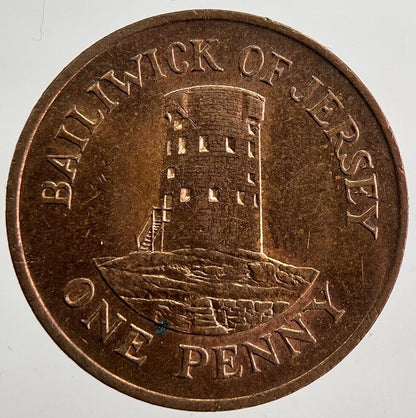 1986 Jersey 1p 1 One Penny Coin | Very High Grade | a4995