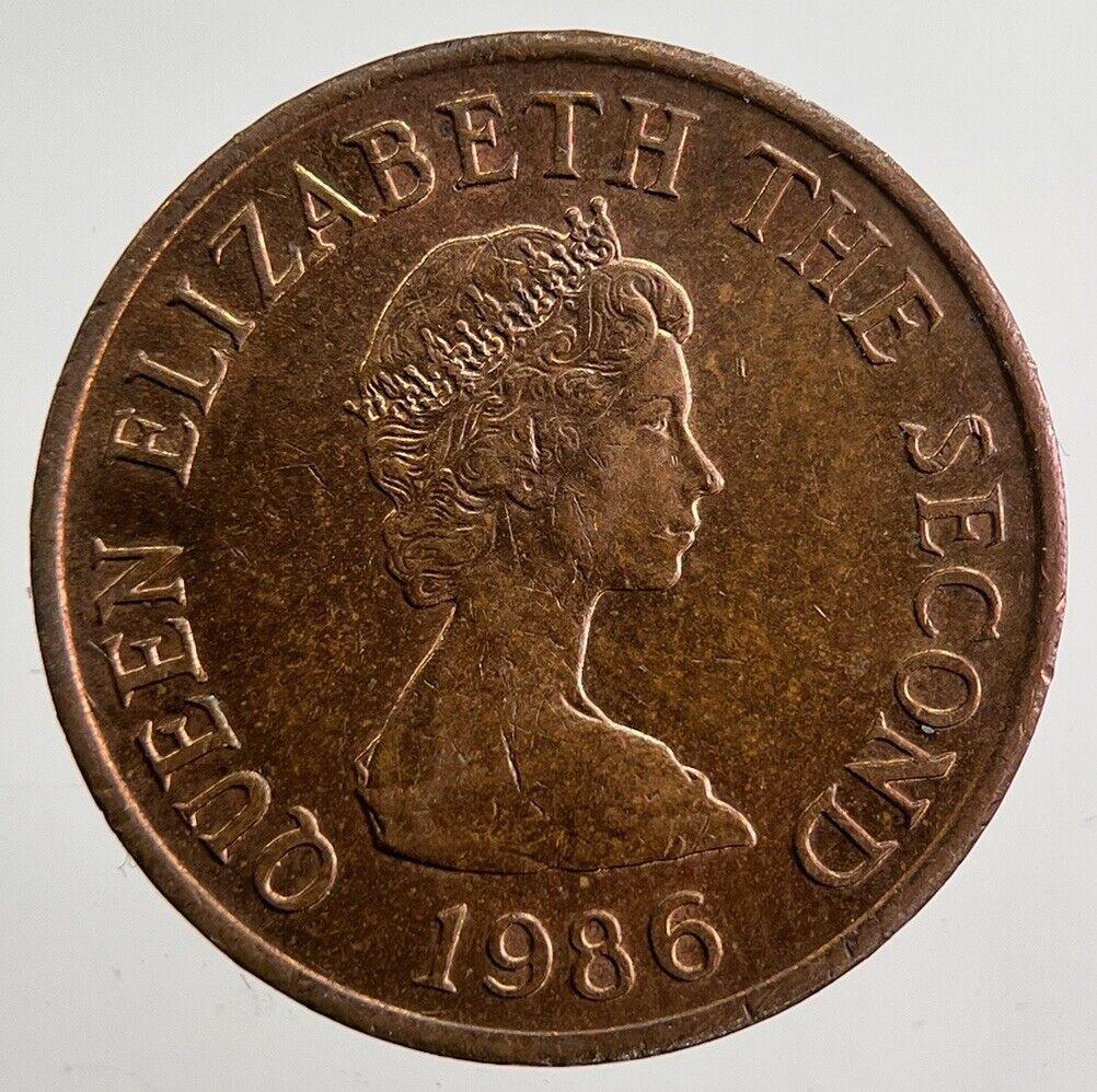 1986 Jersey 1p 1 One Penny Coin | Very High Grade | a4995
