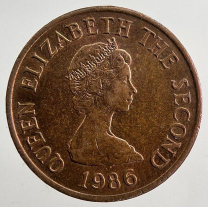 1986 Jersey 1p 1 One Penny Coin | Very High Grade | a4995