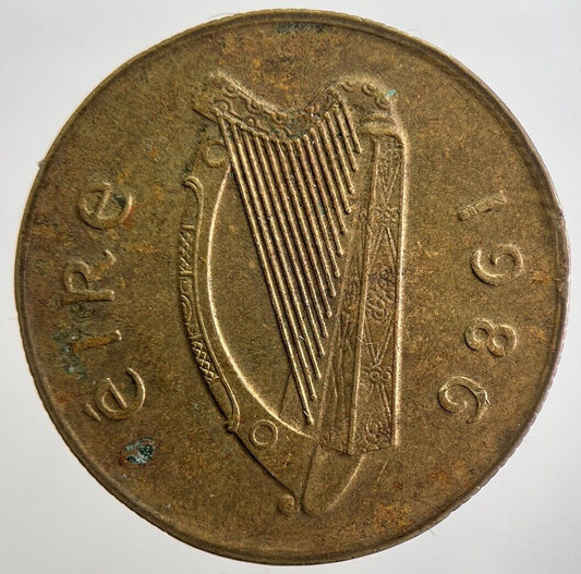 1986 Irish 20p 20 Twenty-Pence Coin | Very High Grade | a7030