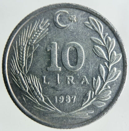 1987 Italy 10 Lira Coin | Fine Collectable Grade