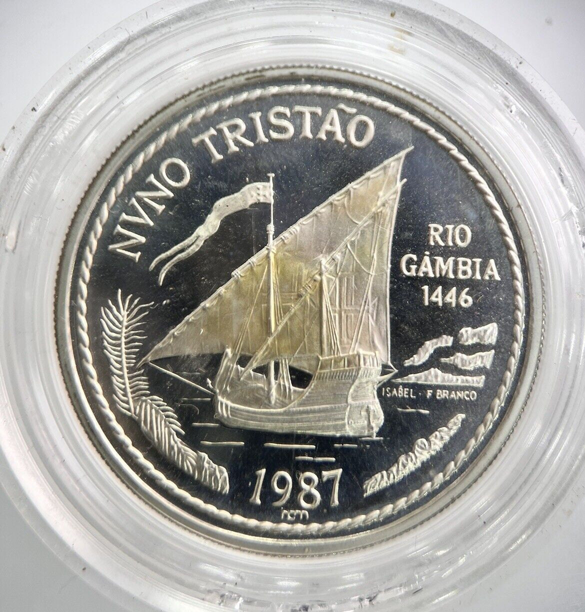 1987 Portugal 100 Escudos Explorer Nino Proof Silver Coin | a4767