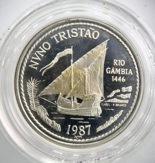 1987 Portugal 100 Escudos Explorer Nino Proof Silver Coin | a4767