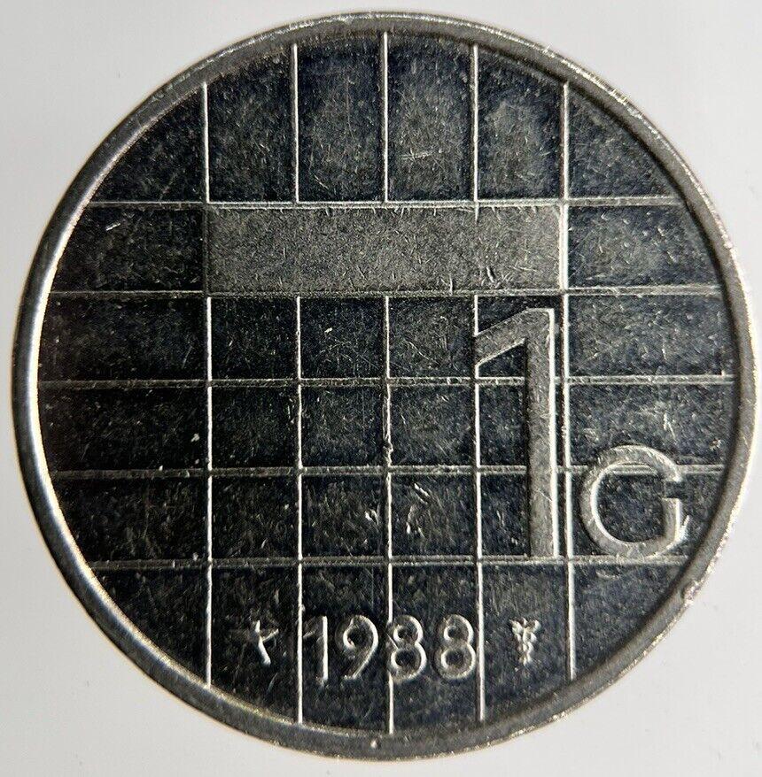 1988 Netherlands 1 Gulden Coin | Fine Collectable Grade