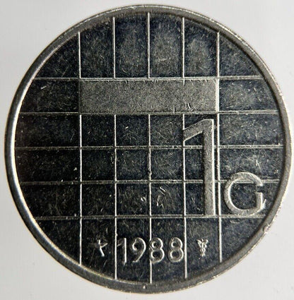 1988 Netherlands 1 Gulden Coin | Fine Collectable Grade