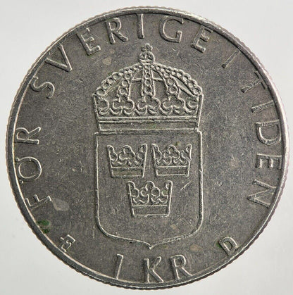1987 Sweden 1 Krona Coin | Very High Grade